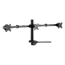 Equip monitor asztali konzol - 650125 (17"-27",3 monitor,dönthető, forgatható, állítható magasság, max.: 3x 7kg, fekete)