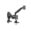 Equip monitor asztali konzol - 650182 (17"-35", 2 monitor, dönthető, forgatható, max.: 2x20kg, fekete)