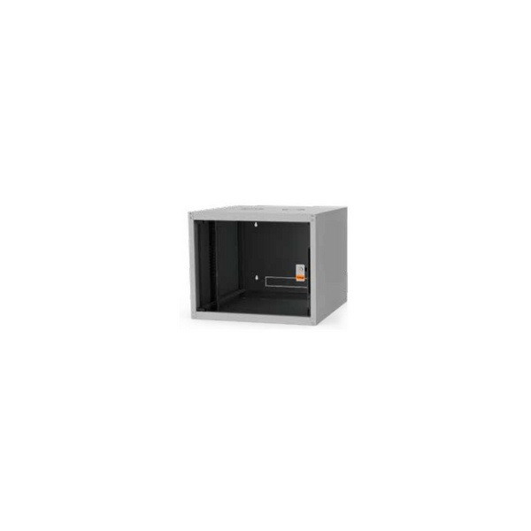 Legrand rackszekrény - 19" fali kivitel (12u, 626x600x450, szürke,egyrekeszes, üvegajtós, készre szerelt, max.65 kg)