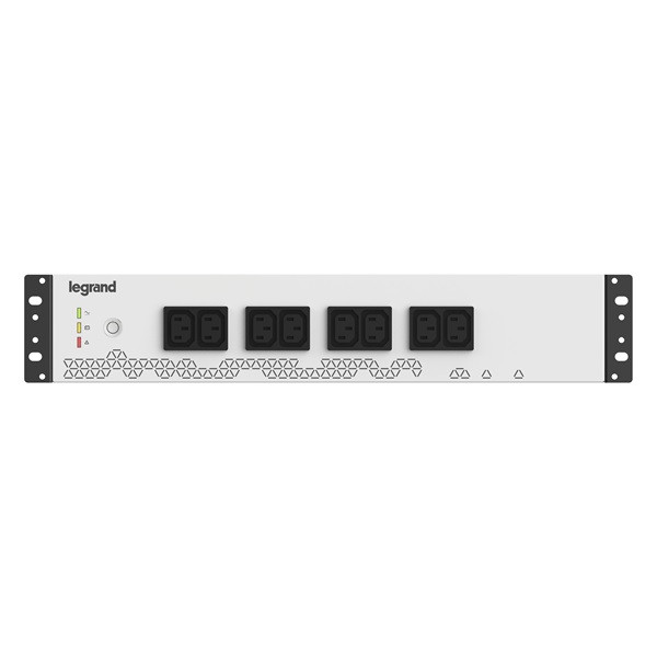 Legrand szünetmentes elosztósor - (updu), 19", 2u,  800 va 480 w be:c14 aljzat + c13-sch kábel ki:8xc13 usb-b komm.port