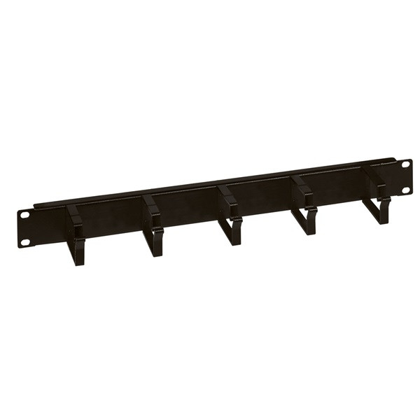 Legrand vízszintes rendezők - 1u, 19", gyűrűs, műanyag, csavaros rögzítés, vízszintes irányú