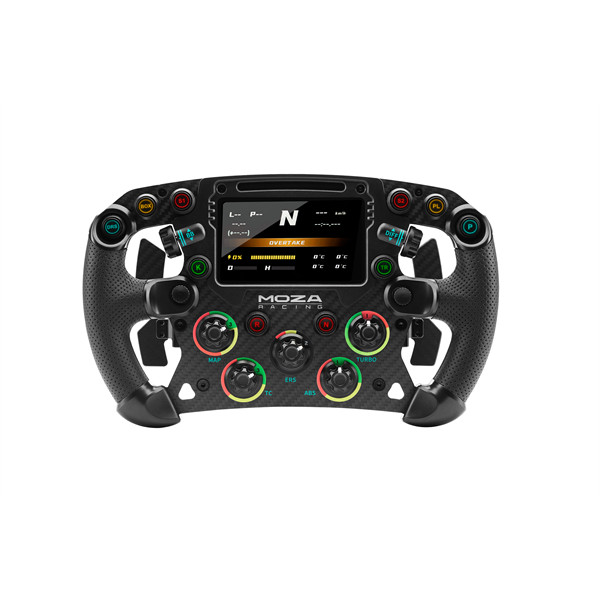 Moza racing kiegészítő - moza fsr kormánykerék (dual clutch, rgb, 4,3 inch kijelző, 280mm)