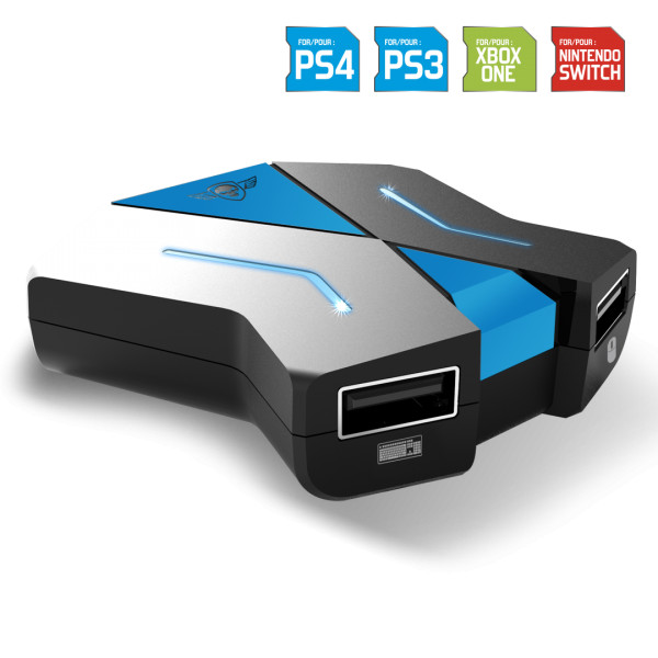 Spirit of gamer egér/billentyűzet adapter konzolokhoz - sog-conv1 (3x usb-a, 2x usb-c, nintendo/ps4/ps3/xbox one)