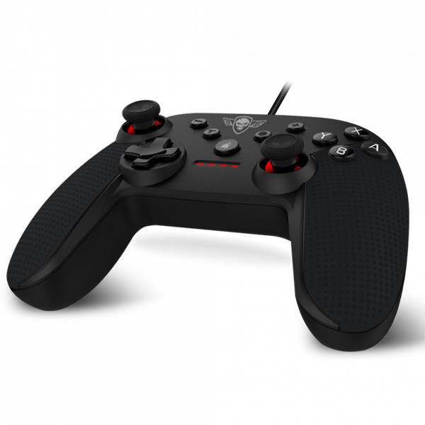 Spirit of gamer gamepad - pgs switch controller (usb, 2,5m kábel, switch kompatibilis, fekete-piros)