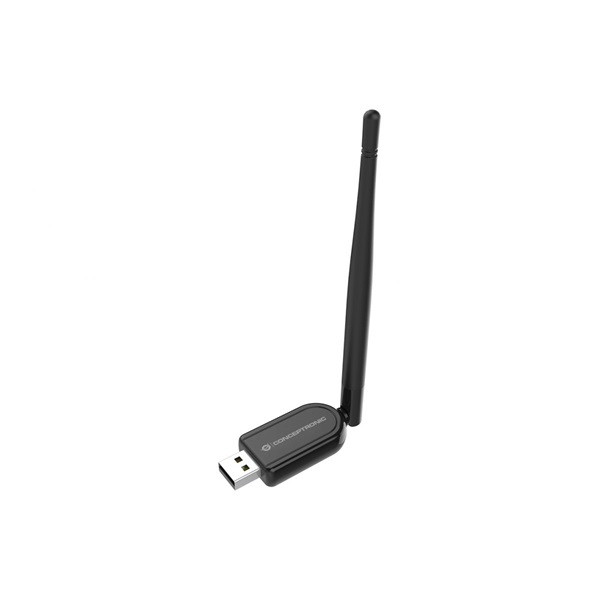 Conceptronic bluetooth adapter - abby07b (bluetooth5.1, külső antenna, távolság: 100m, fekete)