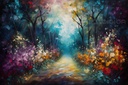 Whimsical Woodland Path