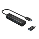 Conceptronic usb hub - hubbies06b (4 port, usb3.0, fekete)
