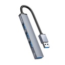 Orico usb3.0 hub - ah-a13-gy (4 port, bemenet: usb-a, kimenet: 1xusb-a3.0+3xusb-a2.0, szürke)