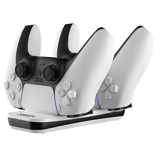 Snopy gamepad töltő - sg-ps5 (dokkoló 2x ps5 kontroller töltéséhez, fehér)