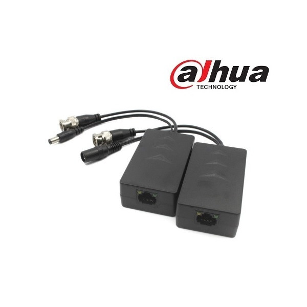 Dahua video balun+táp - pfm801-4mp (hdcvi, max.: 4mp, 2db/csomag)