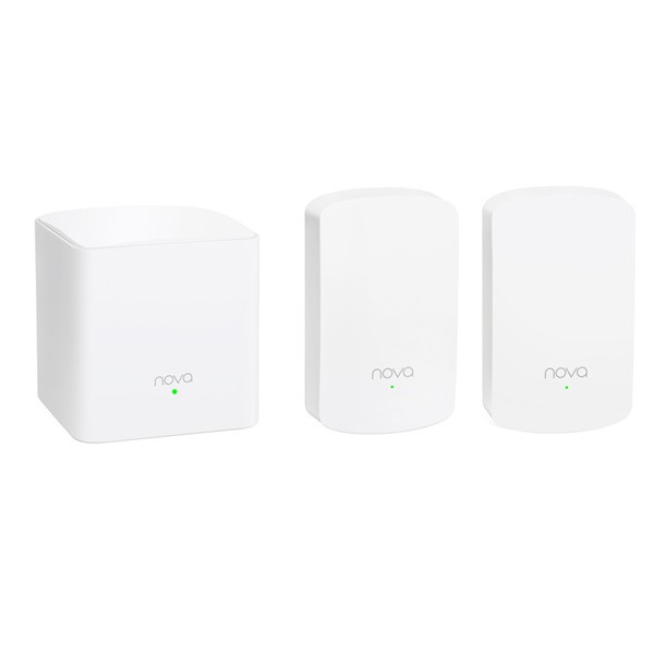 Tenda mesh wifi ac1200 - nova mw5 (3pack; 300mbps 2,4ghz + 867mbps 5ghz; 2port 1gbps; 1port 100mbps secondary)