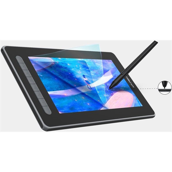 Xp-pen grafikus kijelző - artist 12 2nd gen. (11,6", ips, 16:9, 1920x1080, 5080 lpi, ps 8192, 200 rps, 8 gomb) pink