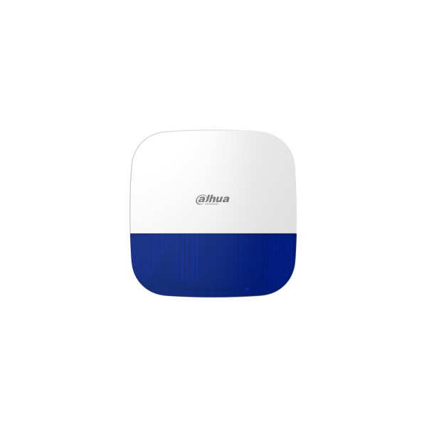 Dahua vezeték nélküli kültéri sziréna - airshield ara13-w2 kék (ip65; 110db; led; 868mhz, aes128, 12vdc+akku; mabisz)