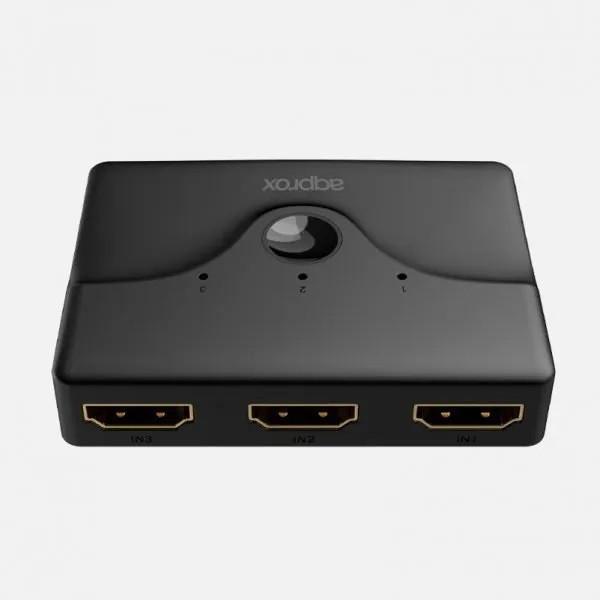 Approx hdmi switch - 3 portos hdmi 1.3, 1080p távirányítóval