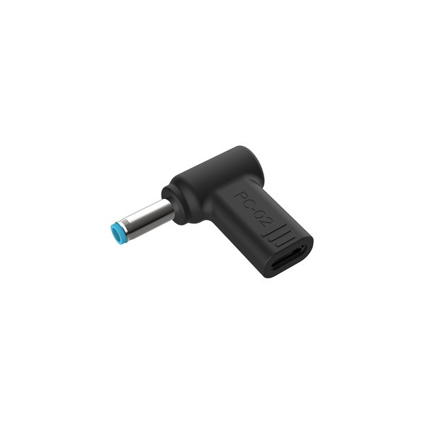 Conceptronic átalakító - abby15pc02 (usb-c to dell 4.5x3mm 18-20v, pd:100w, fekete)