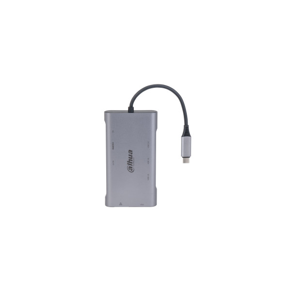 Dahua kábel átalakító - tc39 (usb-c - hdmi 4k@30hz + vga fhd@30hz + 3xusb3.0 + rj45 gigabit + sd + pd)