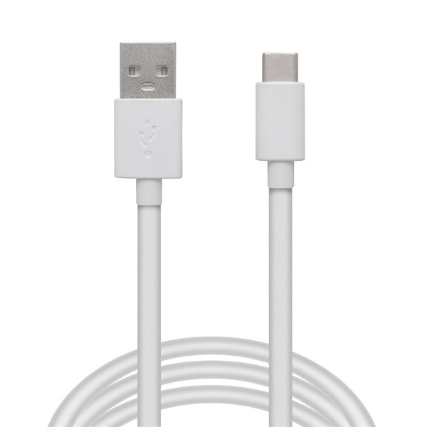 Delight kábel - usb-c töltőkábel (usb-c apa be-/kimenet; 2m, fehér)