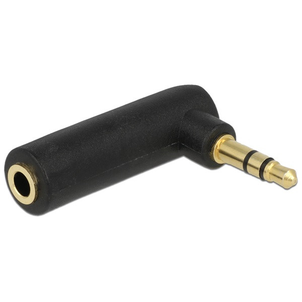 Delock átalakító - 65364 (sztereó jack 3.5 mm apa > sztereó jack anya 3.5 mm adapter)