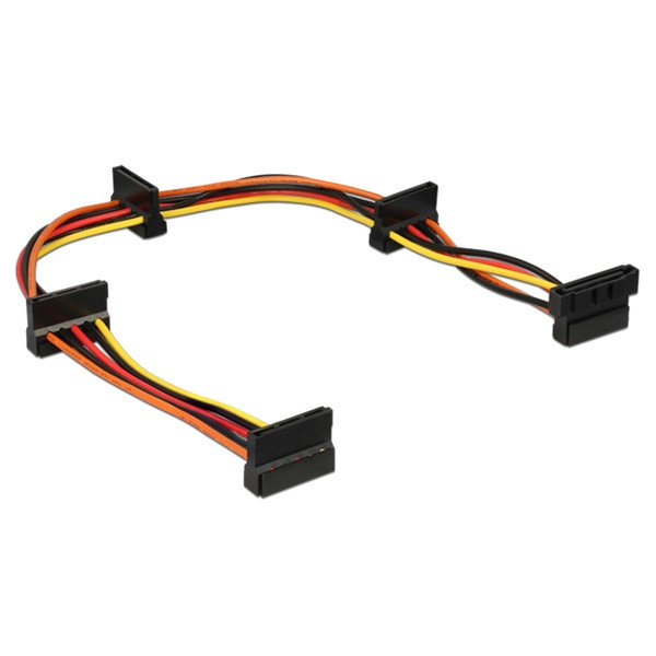 Delock átalakító kábel - 60141 (4 x sata hdd > sata tűs (apa))