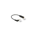 Delock kábel - 65672 (2.5 mm jack, 3 pin, forgatott -> 3.5 mm jack, 3 pin, apa/anya, 0,2m)