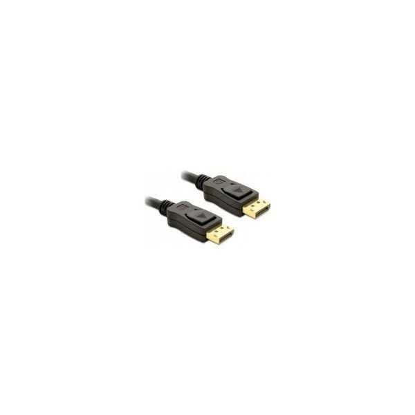 Delock kábel - 82425 (displayport -> displayport apa/apa, 5m, fekete)
