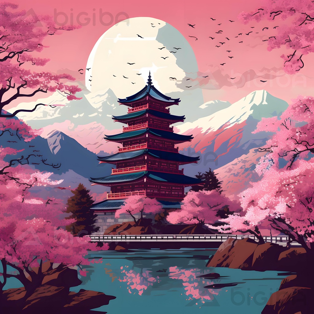 Sakura Serenity Pagoda