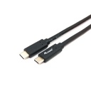 Equip átalakító kábel - 128346 (usb-c 3.2 gen1 to usb-c, apa/apa, fekete, 1m)