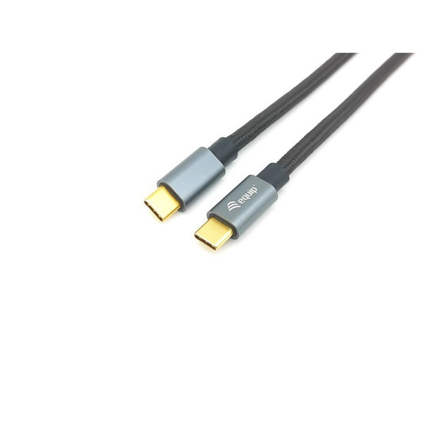 Equip kábel - 128353 (usb-c 3.2 gen2 to usb-c, apa/apa, pd:100w, fekete, 0,5m)
