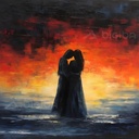 Abrazo al atardecer
