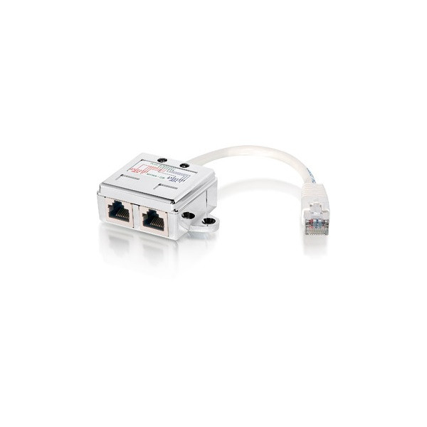 Equip rj45 elosztó - 127603 (bemenet: 1x rj45 8p8c, kimenet: 2x rj45 8p4c, árnyékolt)