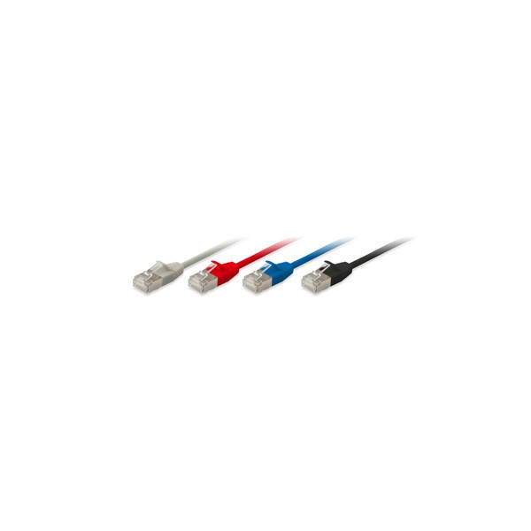 Equip slim kábel - 606115 (s/ftp patch kábel, vékony, cat6a, réz, lsoh, 10gb/s, bézs, 2m)