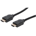 Manhattan kábel - hdmi to hdmi (dynamic hdr, earc, 3d, 8k@60hz, vrr, qms, 48 gbps bandwidth, 1m, fekete)