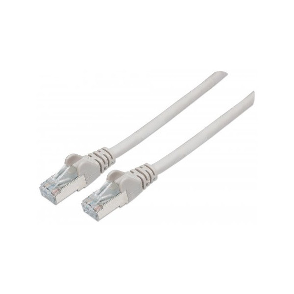 Manhattan kábel - s/ftp patch (rj45 to rj45, cat6, 250mhz, lsoh, 4 x 2 x awg 28/7 réz, 5m, szürke)