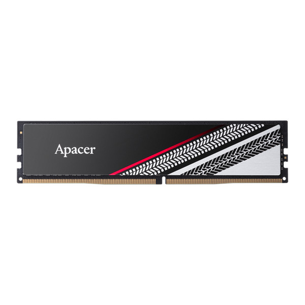 Apacer memória desktop - 8gb ddr4 tex (3200mhz, cl16, 1.35v, oc, fekete-ezüst)