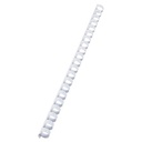 Spirál, műanyag, 12 mm, 56-80 lap, VICTORIA OFFICE, fehér