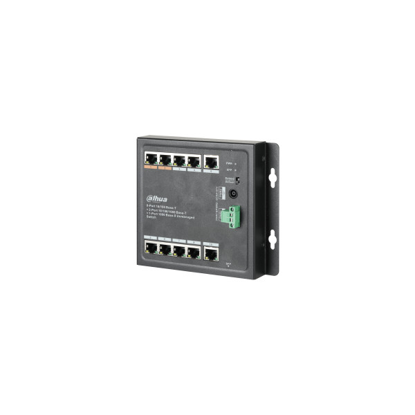 Dahua poe switch fali - pfs3111-8et-96-f (8 port 100mbps poe (96w) + 2port 1gbps + 1 sfp)