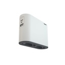 Legrand elosztó - 2 aljzat + okostelefontartóval ellátott töltő, usb-a és usb-c, (15w max.) fehér