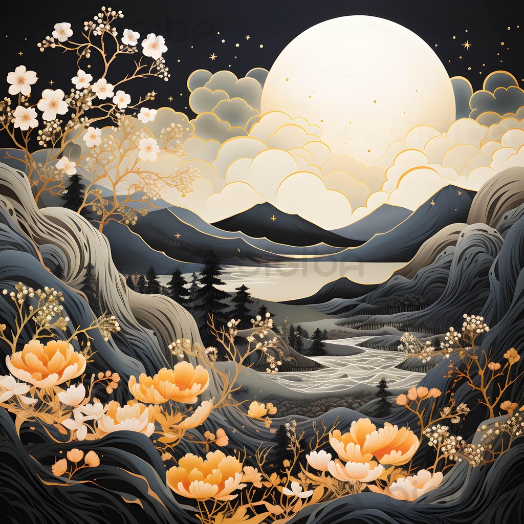 Serenidade da Flor da Meia-Noite