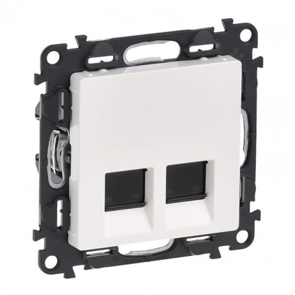 Legrand valena life 2xrj45 cat. 6 stp csatlakozóaljzat  fehér