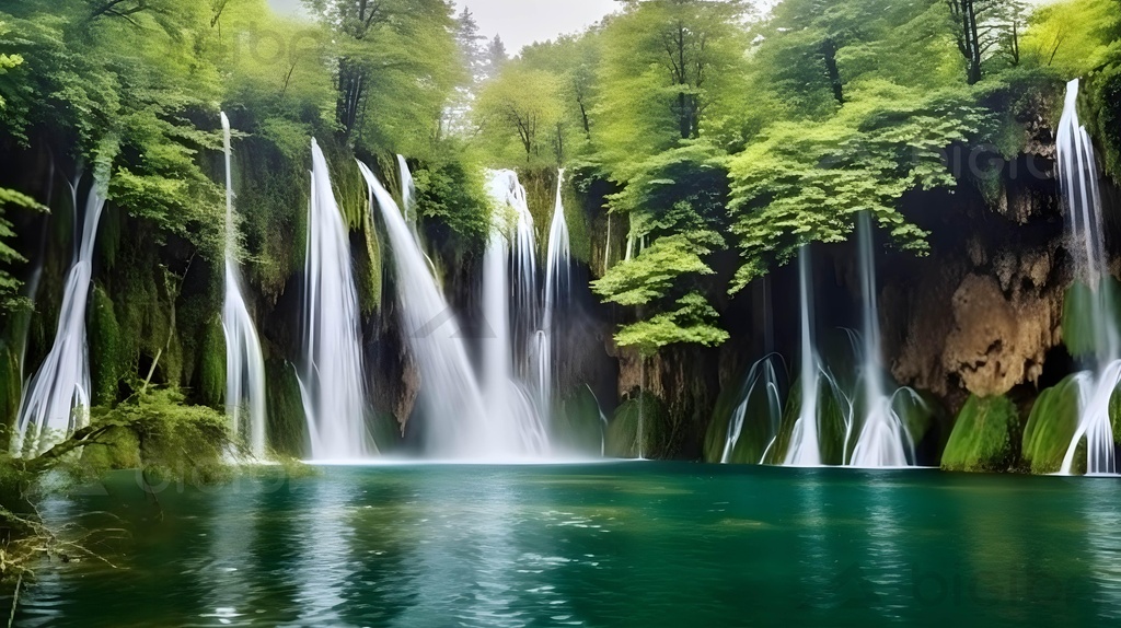 Serene Cascade Symphony