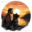 Companions at Sunset