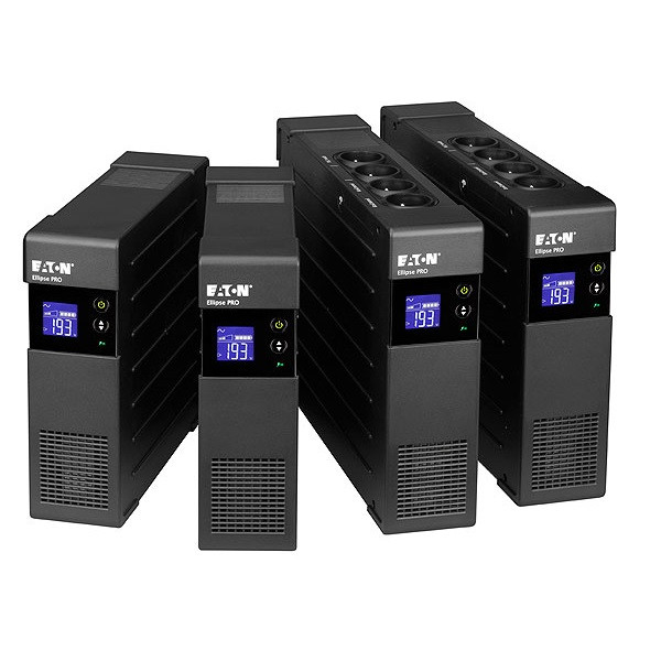 Eaton szünetmentes 850va - elp850din (4 schuko kimenet, line-interaktív, lcd, usb, szoftver, avr, rack/torony)
