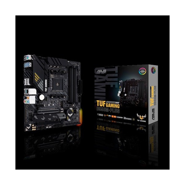 Asus alaplap - amd tuf gaming b550m-plus am4 (b550, 4xddr4 4800mhz, 6xsata3, 2x m.2, raid, 6xusb2.0, 8xusb3.2)