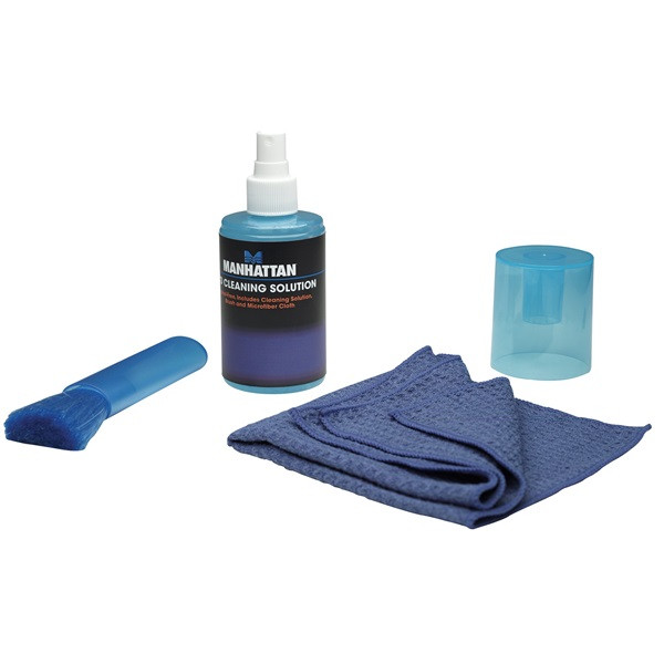 Manhattan lcd tisztító - kit, alkohol mentes, tisztító kendővel, ecsettel 200ml