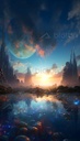 Himmlische Traumlandschaft