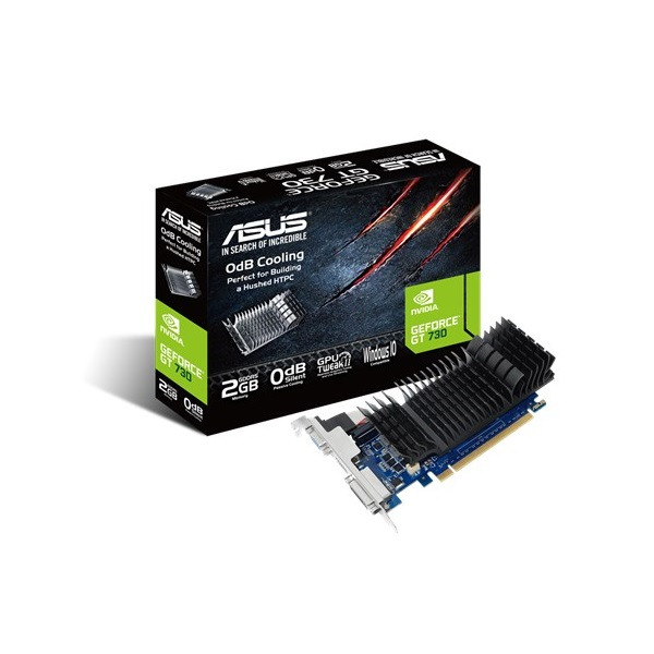 Asus videokártya - nvidia gt730-sl-2gd5-brk (2048mb ddr5, 64bit, 902/5010mhz, dsub, dvi, hdmi, low profile, passzív)