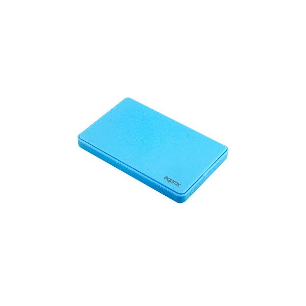 Approx külső ház 2,5" -  usb3.0, sata, 9.5mm magas hdd kompatibilitás, kék