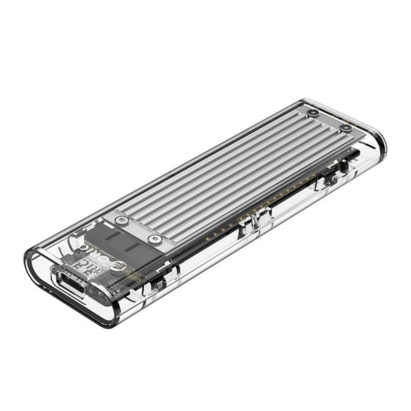 Orico külső m.2 ház - tcm2-c3-bk/19/ (usb-c 3.1 -> m.2 nvme, max.: 2tb, 10 gbps, fekete)