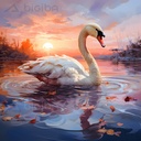Serenata de cisnes al atardecer