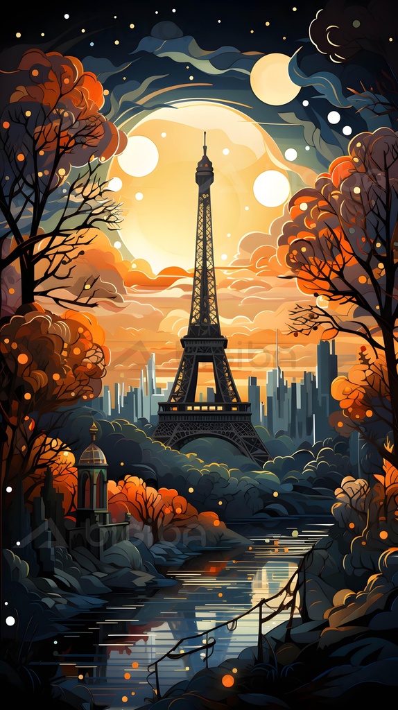 Moonlit Parisian Dream